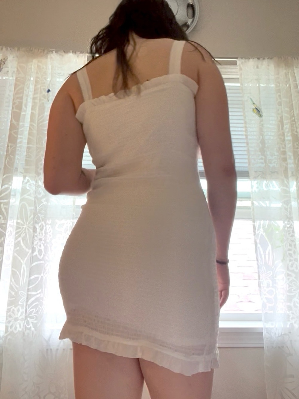 Sadie & Sage white bodycon mini dress